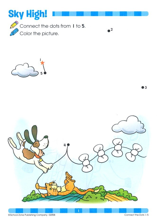 Motor Skills-Connect the Dots, Preschool Get Ready Workbooks