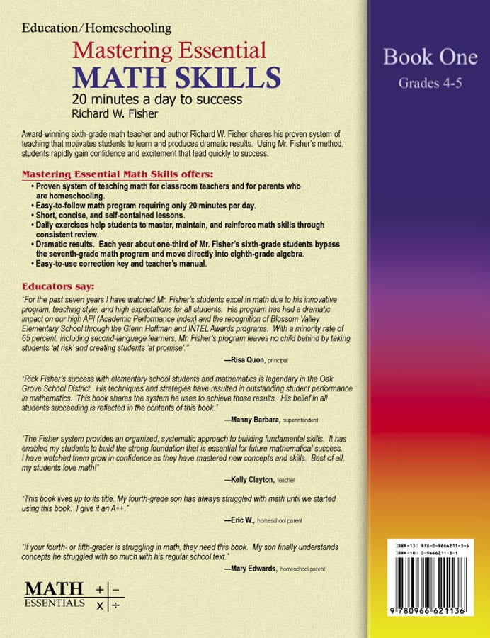 Mastering Essential Math Skills, Revised Edition: Book One