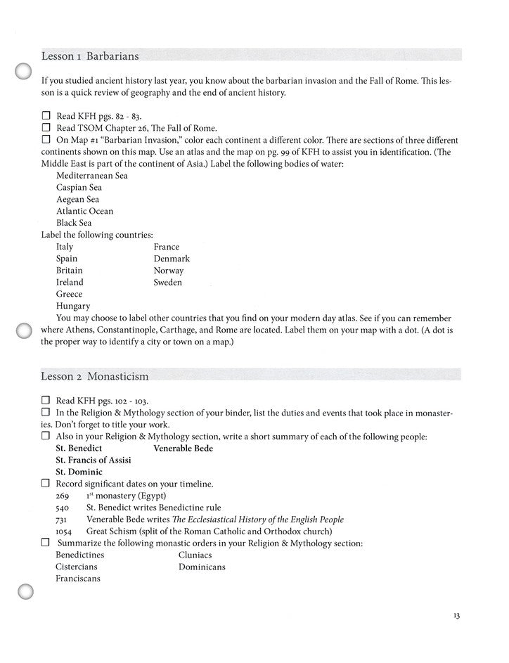 History Odyssey: Middle Ages, Level Two Grades 5-9