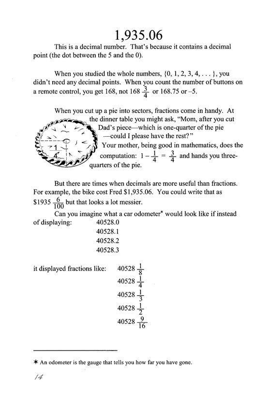 Life of Fred: Decimals and Percents