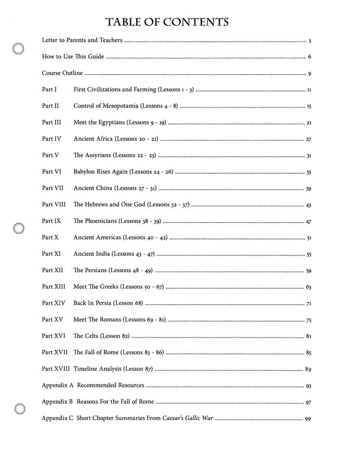 History Odyssey: Ancients, Level Two Grades 5-9