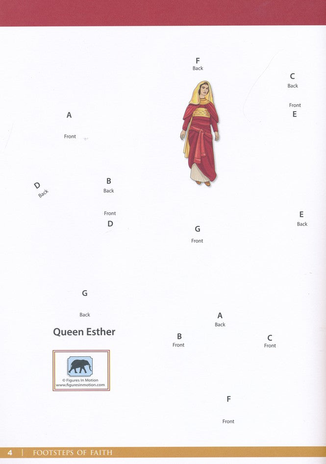 Footsteps of Faith, Queen Esther: Movable Paper Figures to Cut, Color, and Assemble