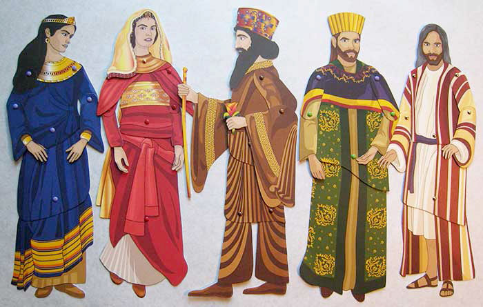 Footsteps of Faith, Queen Esther: Movable Paper Figures to Cut, Color, and Assemble