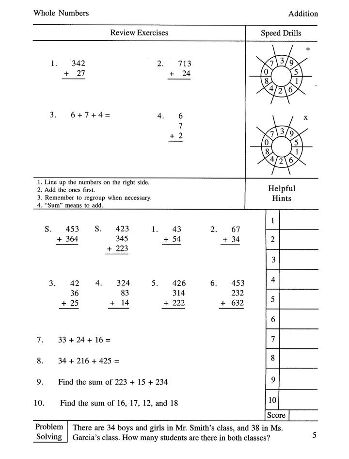 Mastering Essential Math Skills: Book One New Expanded Edition