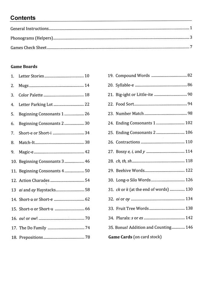 Primary Arts of Language: Phonetic Games