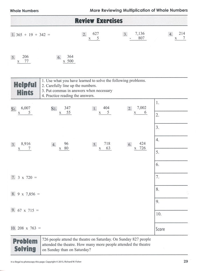 The Ultimate Math Survival Guide, Part 1 (Whole Numbers /Integers, Fractions, Decimals/Percents) Gr. 4-8