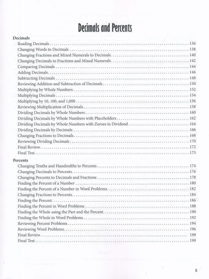 The Ultimate Math Survival Guide, Part 1 (Whole Numbers /Integers, Fractions, Decimals/Percents) Gr. 4-8