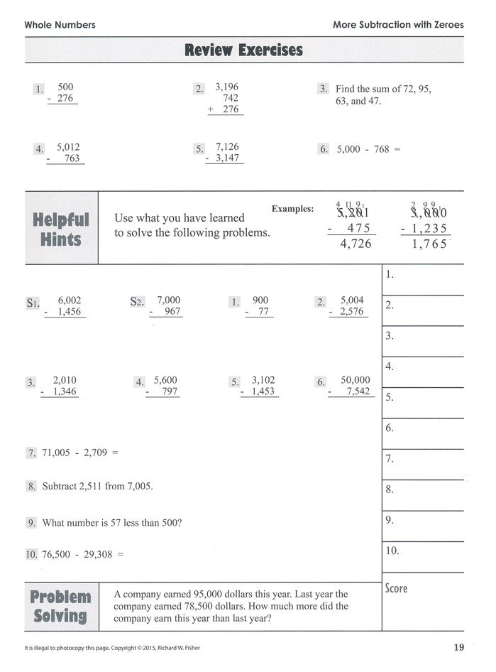 The Ultimate Math Survival Guide, Part 1 (Whole Numbers /Integers, Fractions, Decimals/Percents) Gr. 4-8