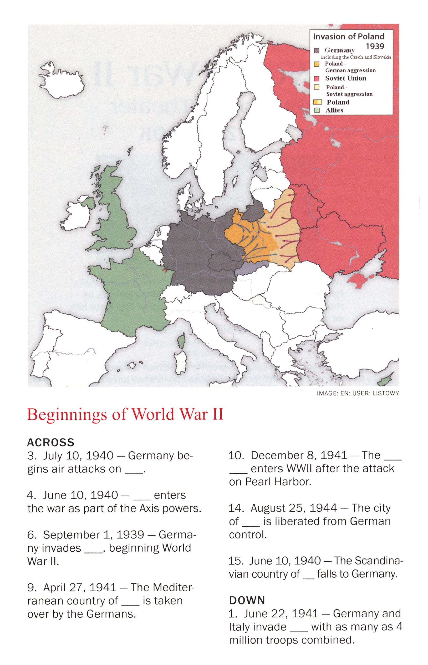 WWII: European Theater Puzzle Book