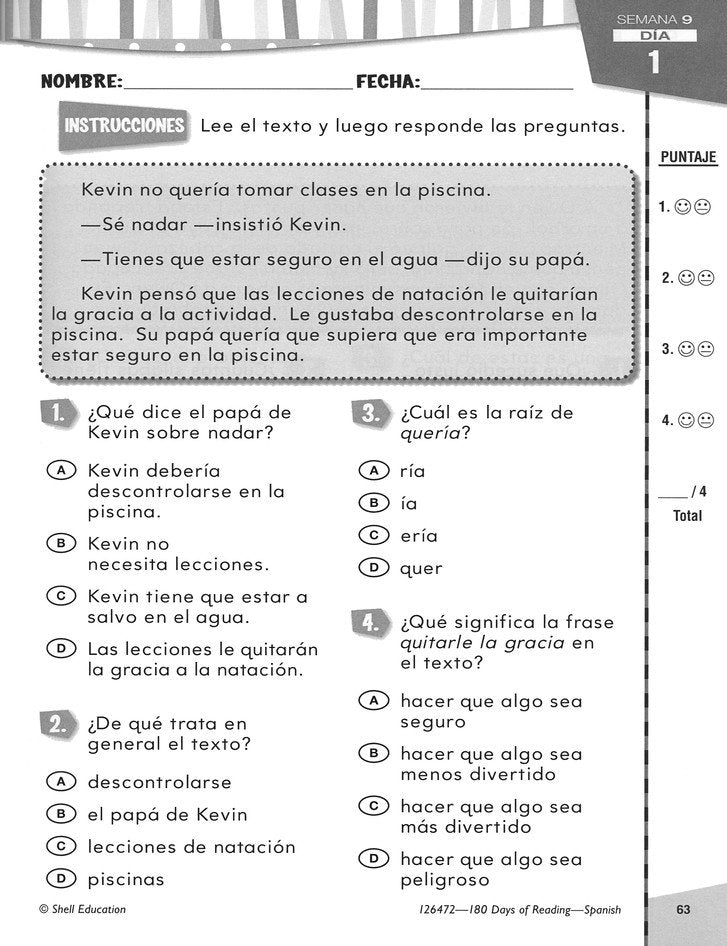 180 Days of Reading for Second Grade (Spanish Edition)