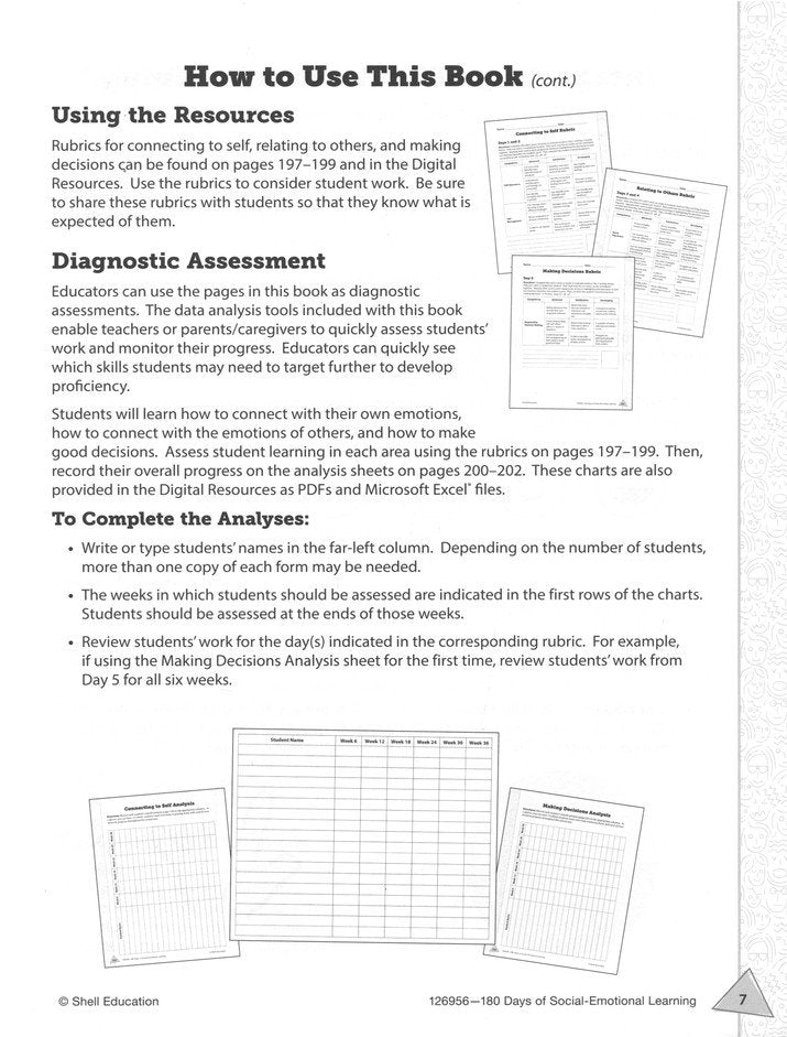 180 Days of Social-Emotional Learning for Kindergarten