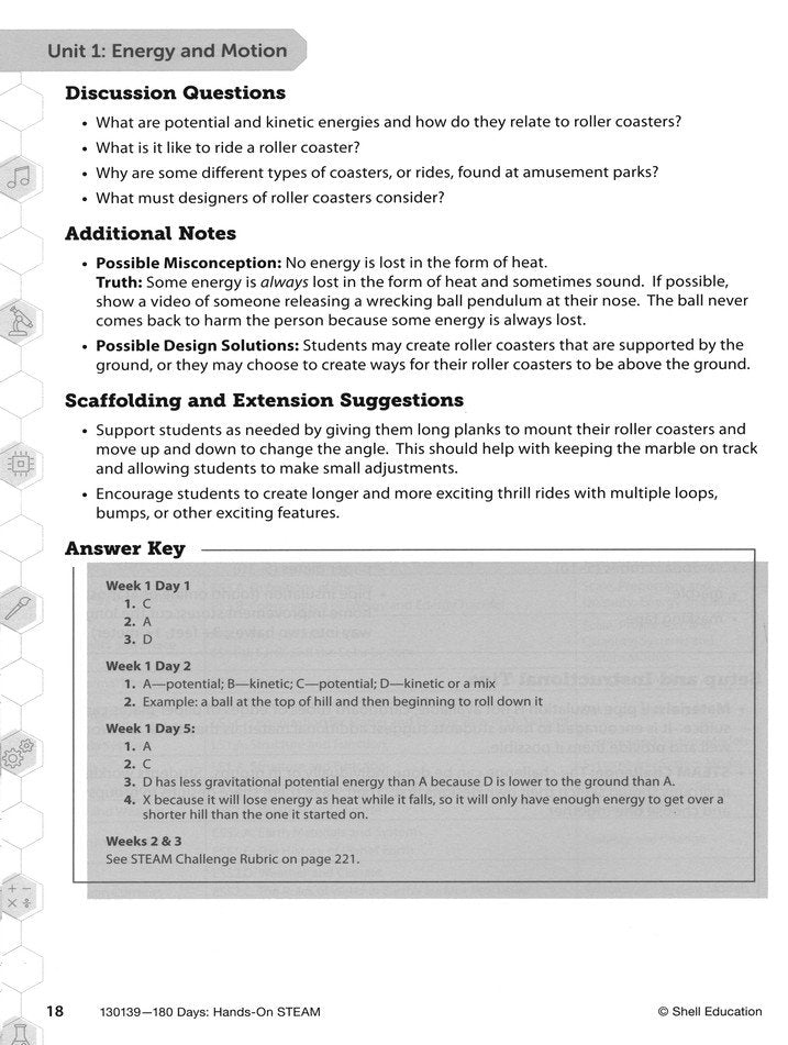 180 Days: Hands-On STEAM, Grade 6