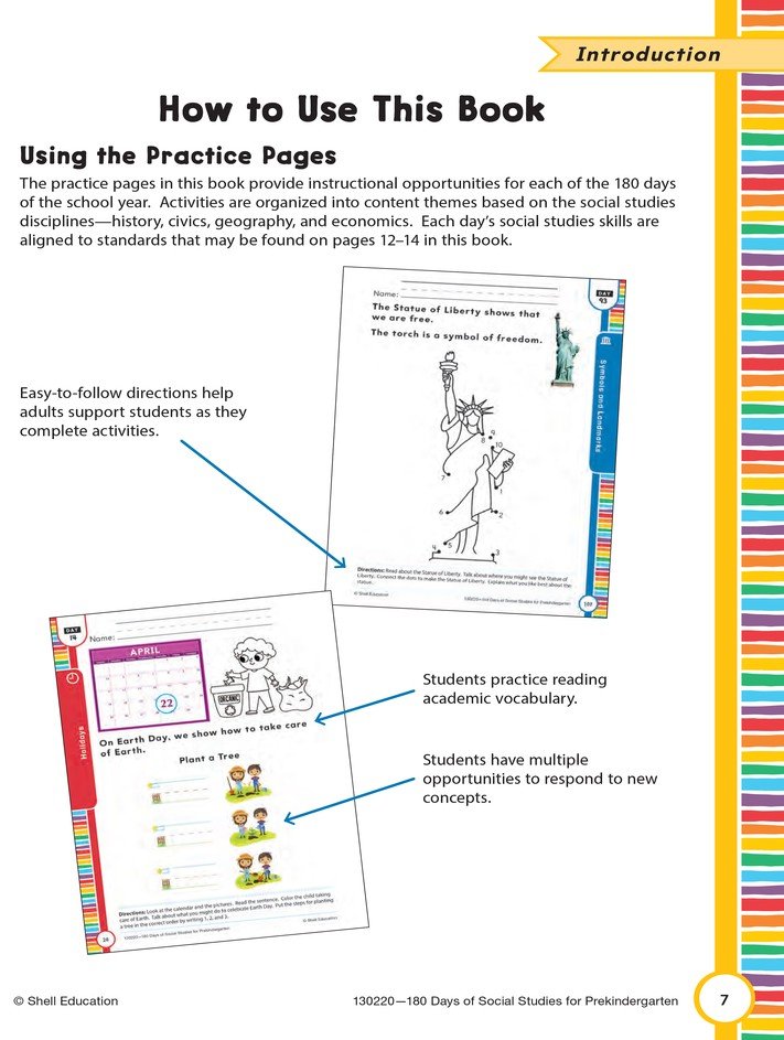 180 Days of Social Studies for Prekindergarten