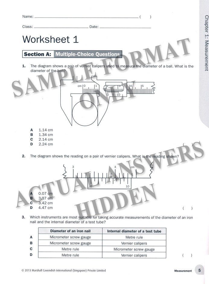 Physics Matters Workbook Teacher's Edition Grades 9-10 4th Edition, Reprint