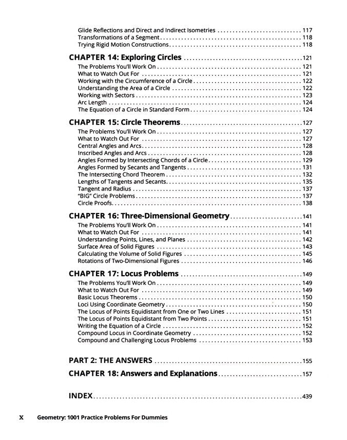 Geometry: 1001 Practice Problems For Dummies (+ Free Online Practice)