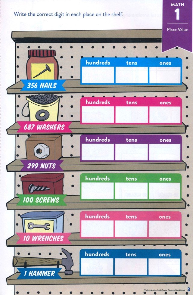 TinkerActive 2nd Grade 3-in-1 Workbook