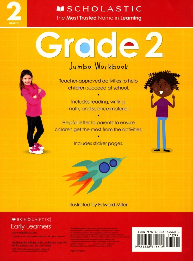 Second Grade Jumbo Workbook: Scholastic Early Learners (Jumbo Workbook