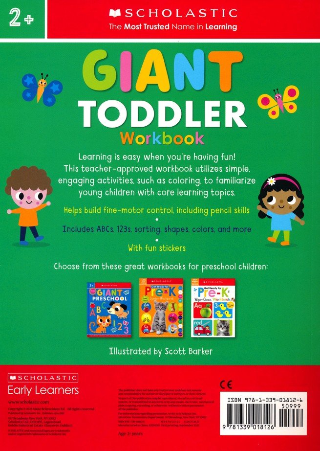 Giant Toddler Workbook: Scholastic Early Learners (Workbook)