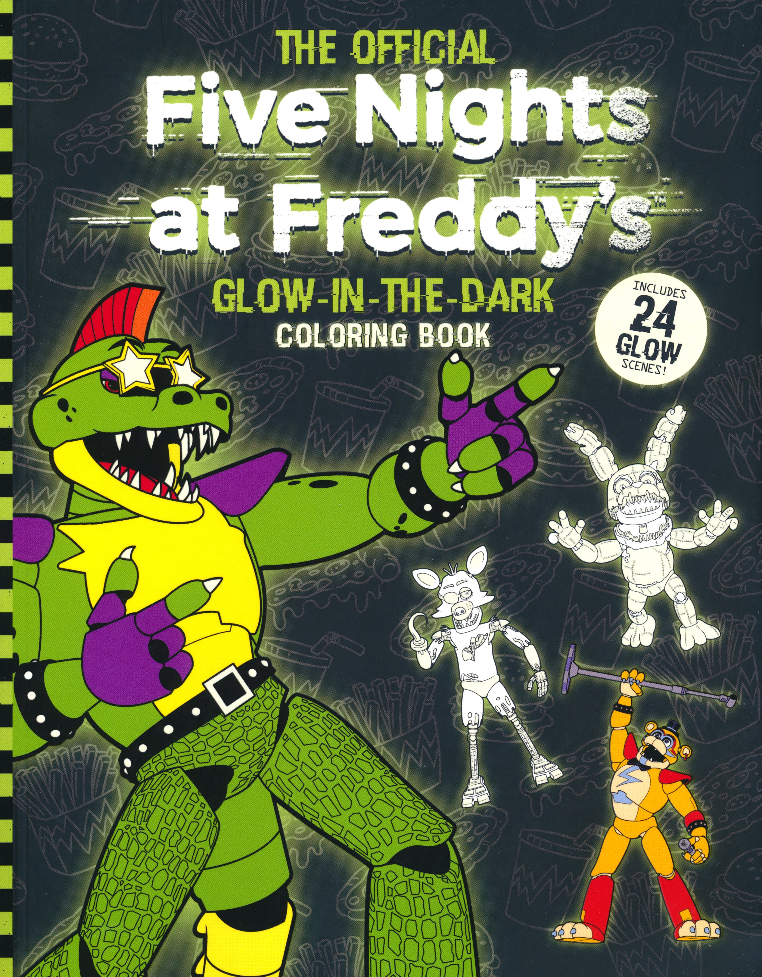 Five Nights At Freddy's Glow In The Dark Coloring Book