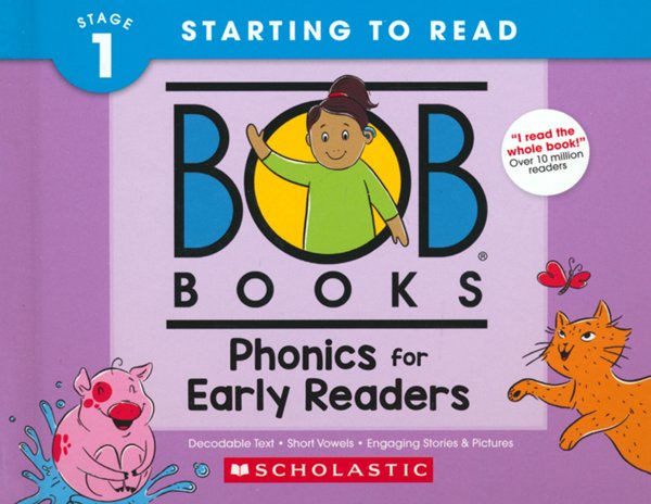Bob Books - Phonics for Early Readers Hardcover Bind-Up  Phonics, Ages 4 and up, Kindergarten (Stage 1: Starting to Read)