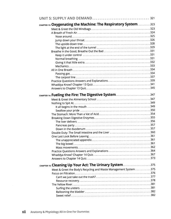 Anatomy & Physiology All-in-One For Dummies (+ Chapter Quizzes Online)