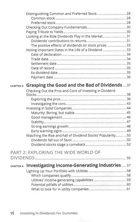 Investing In Dividends For Dummies