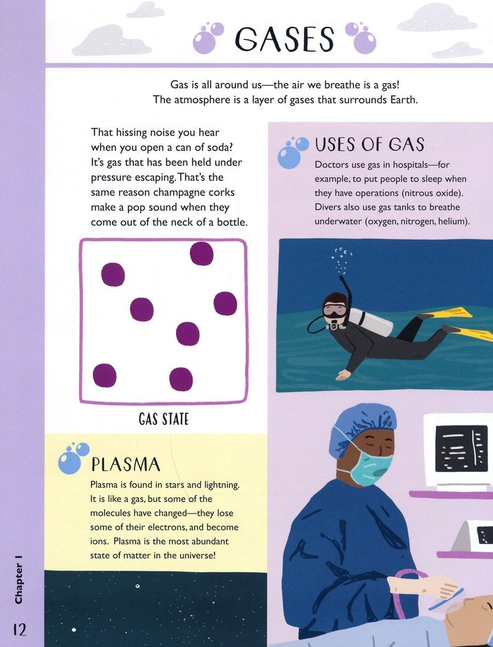 Chemistry for Curious Kids: An Illustrated Introduction to Atoms, Elements, Chemical Reactions, and More!