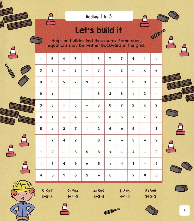 Number Search: Adding and Subtracting--Over 80 Fun Number Grid Puzzles!