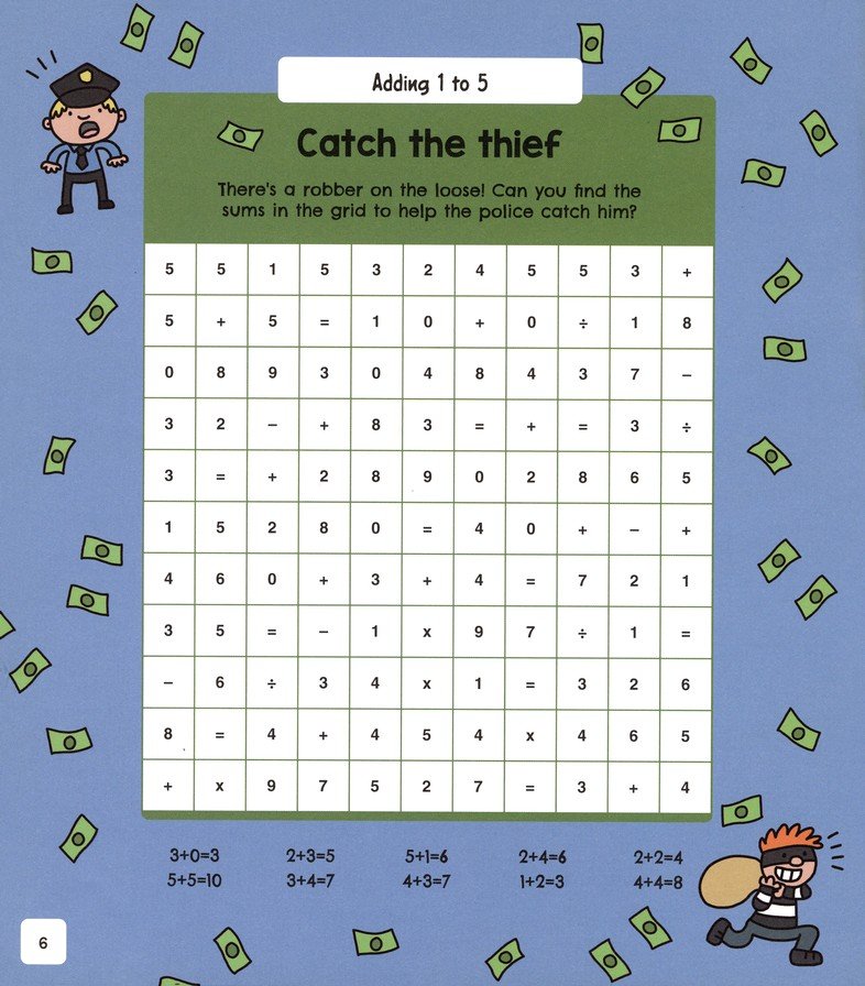 Number Search: Adding and Subtracting--Over 80 Fun Number Grid Puzzles!