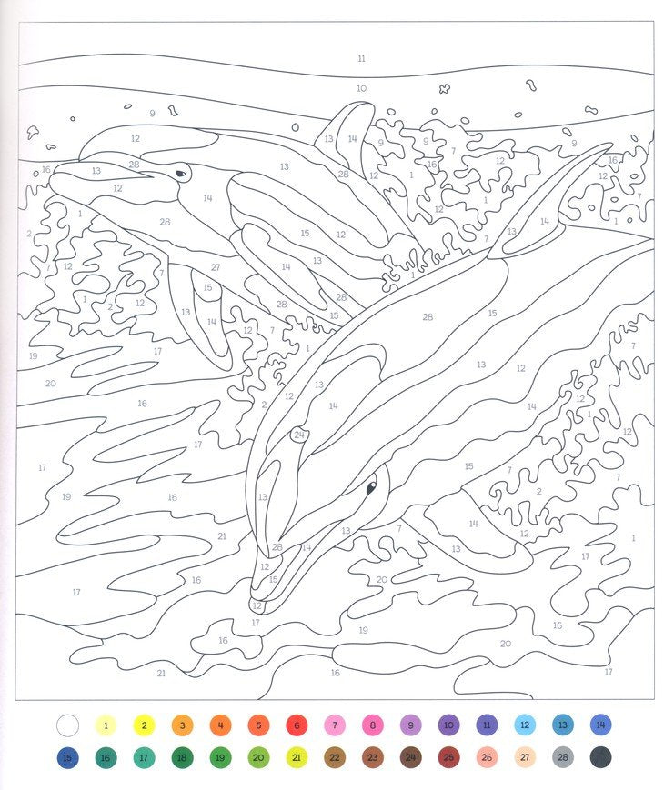 Wild Ocean Color by Numbers