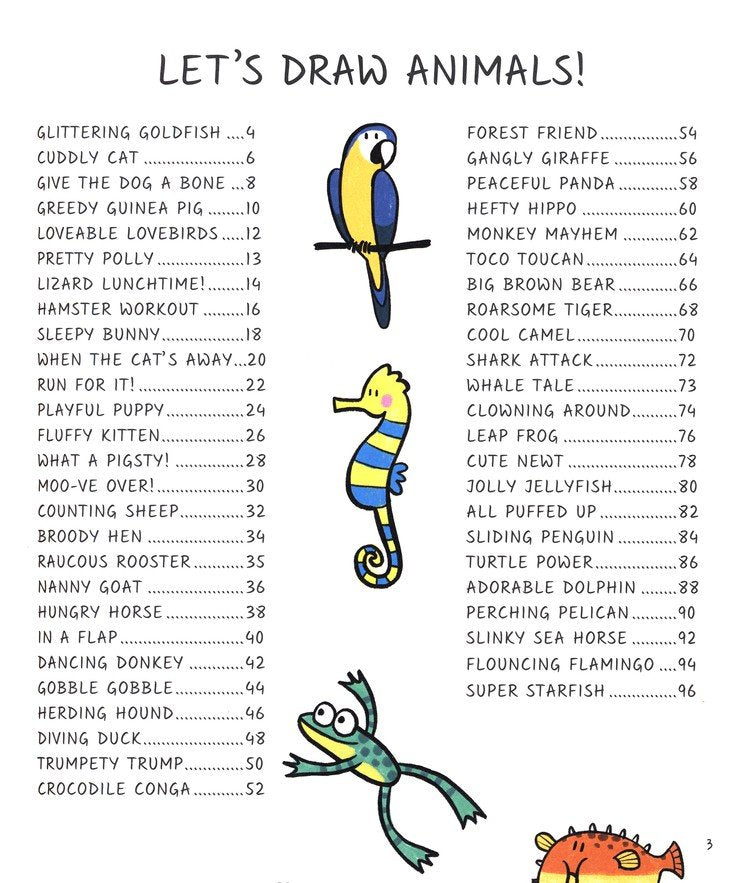 Let's Draw! Animals: Draw 50 Creatures in a Few Easy Steps!