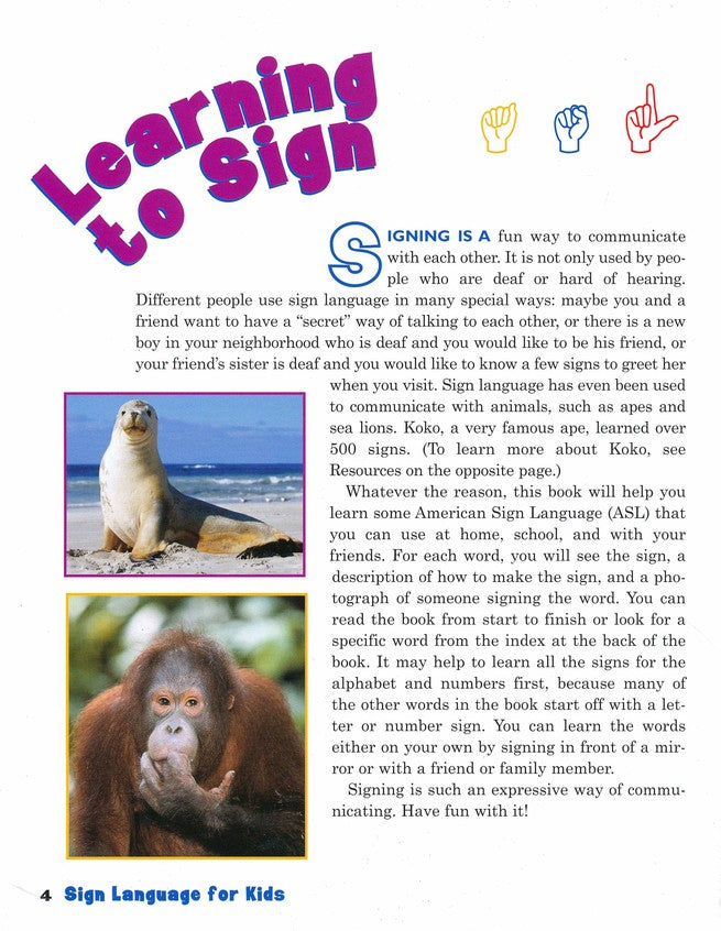 Sign Language for Kids: A Fun & Easy Guide to American Sign Language