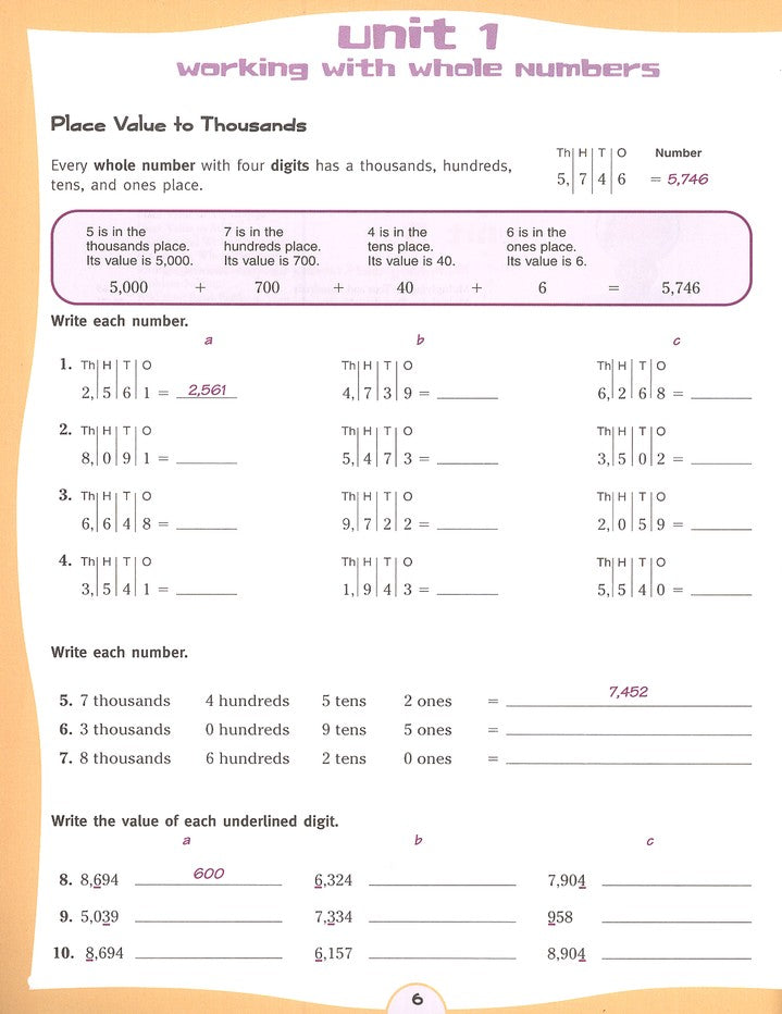 Math Skills: Grade 4