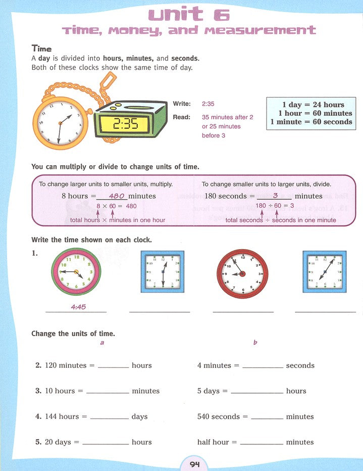 Math Skills: Grade 4