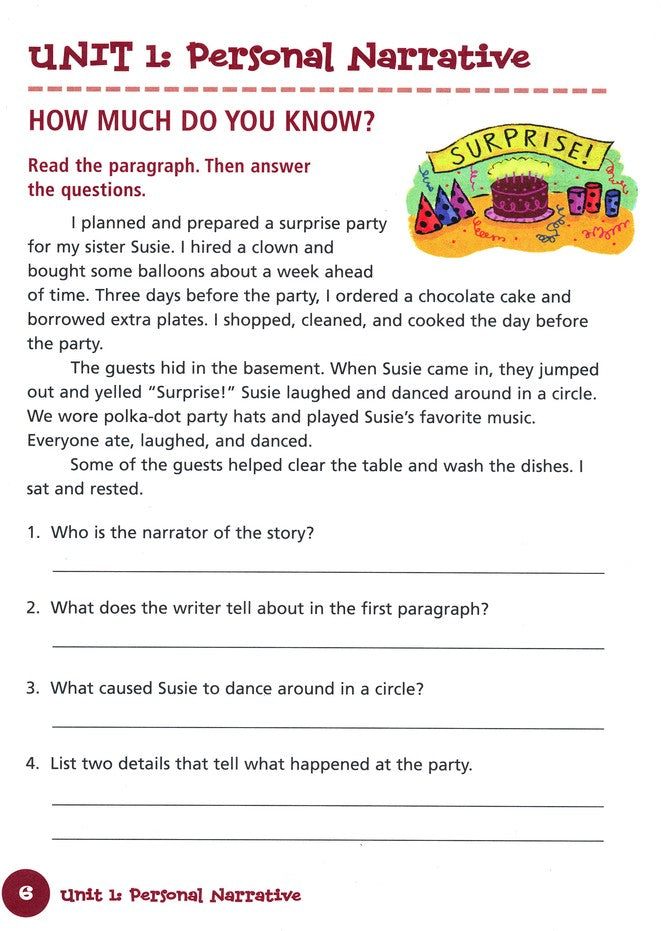 Writing Skills Flash Kids Workbook, Grade 5