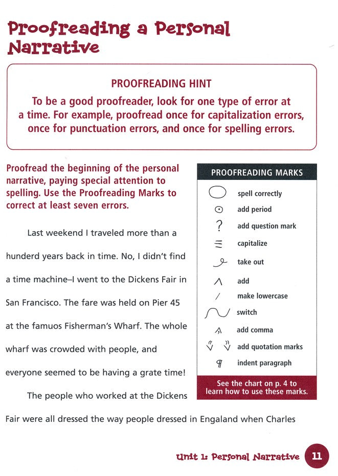 Writing Skills Flash Kids Workbook, Grade 5