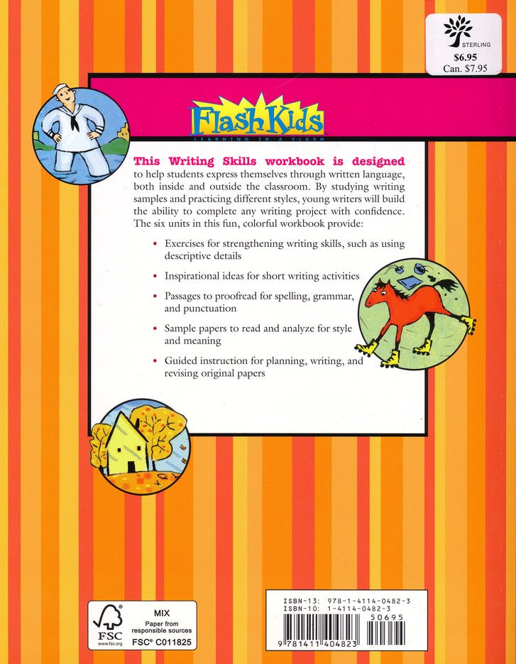 Writing Skills Flash Kids Workbook, Grade 5