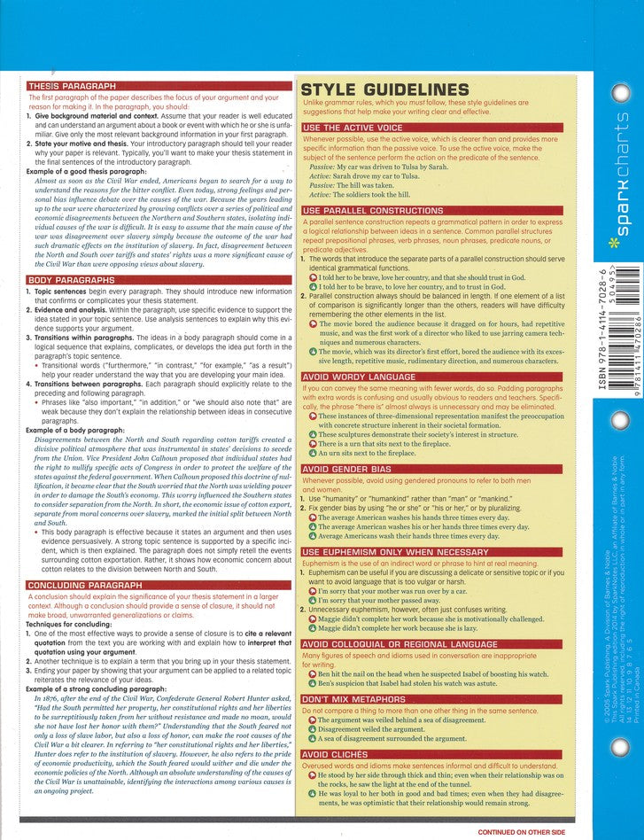 English Composition SparkCharts