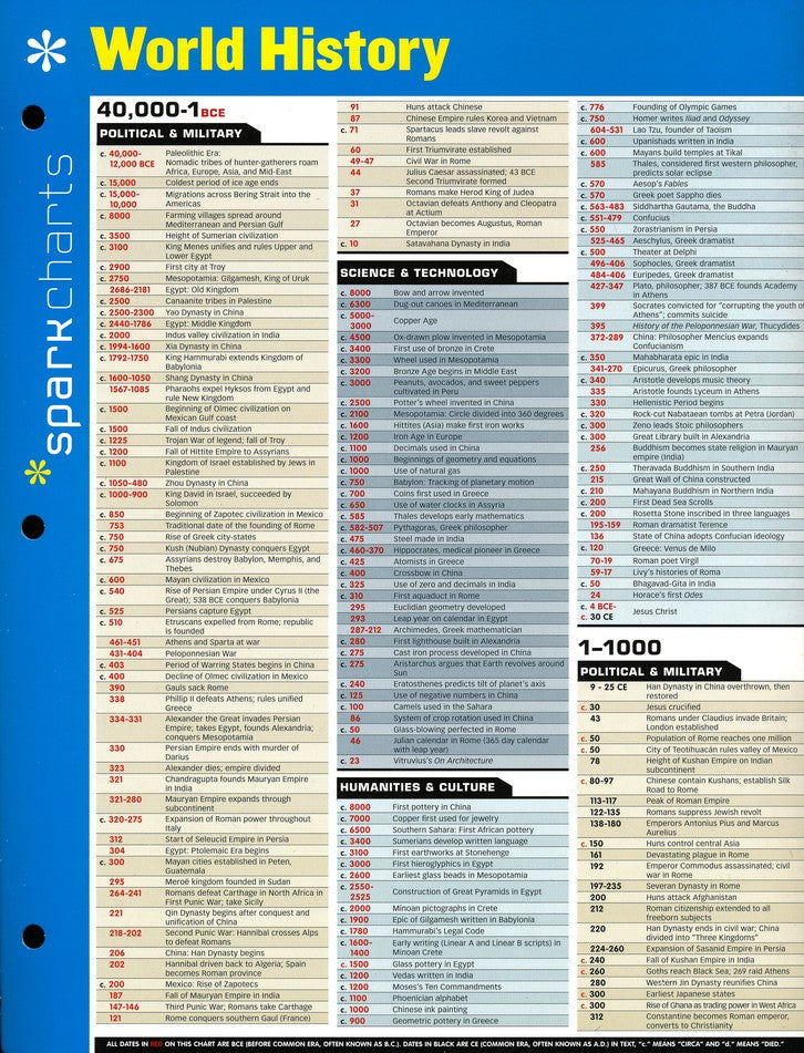 World History SparkCharts
