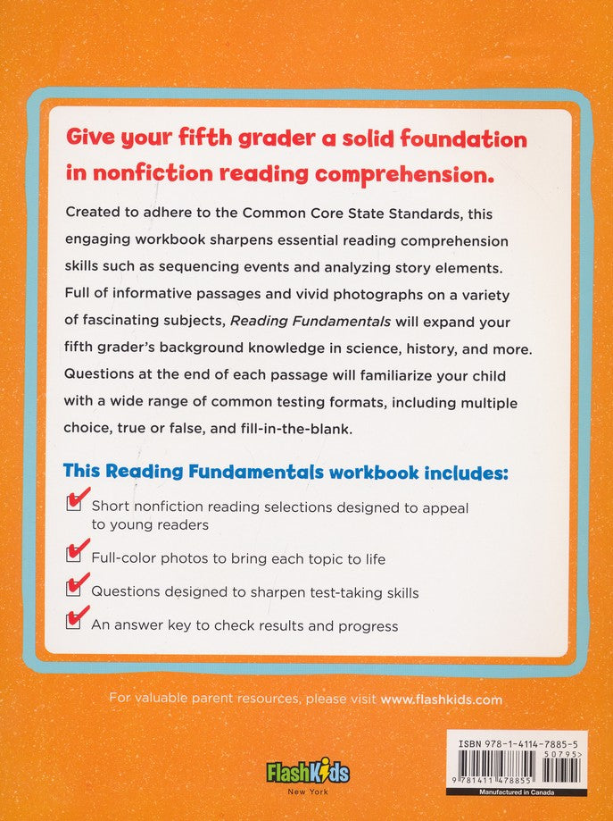 Reading Fundamentals: Nonfiction Activities to Build Reading Comprehension Skills, Grade 5