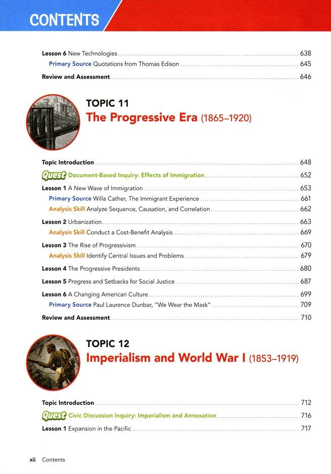 myWorld Interactive: Middle Grades American History Homeschool Bundle (2019 Copyright; Grades 6-8)