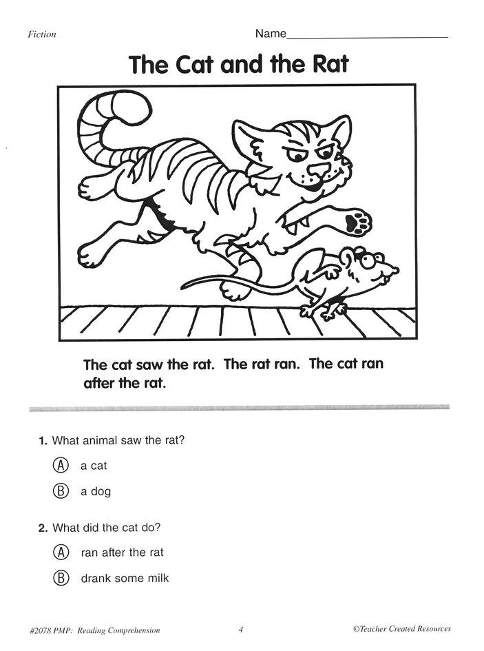 Practice Makes Perfect: Reading Comprehension (Grade K)