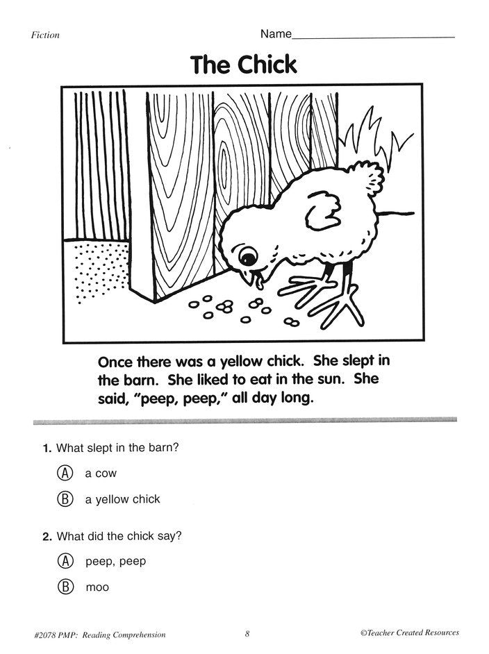 Practice Makes Perfect: Reading Comprehension (Grade K)