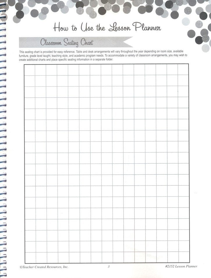 Confetti Lesson Planner