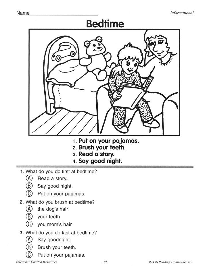 Practice Makes Perfect: Reading Comprehension (Grade 1)