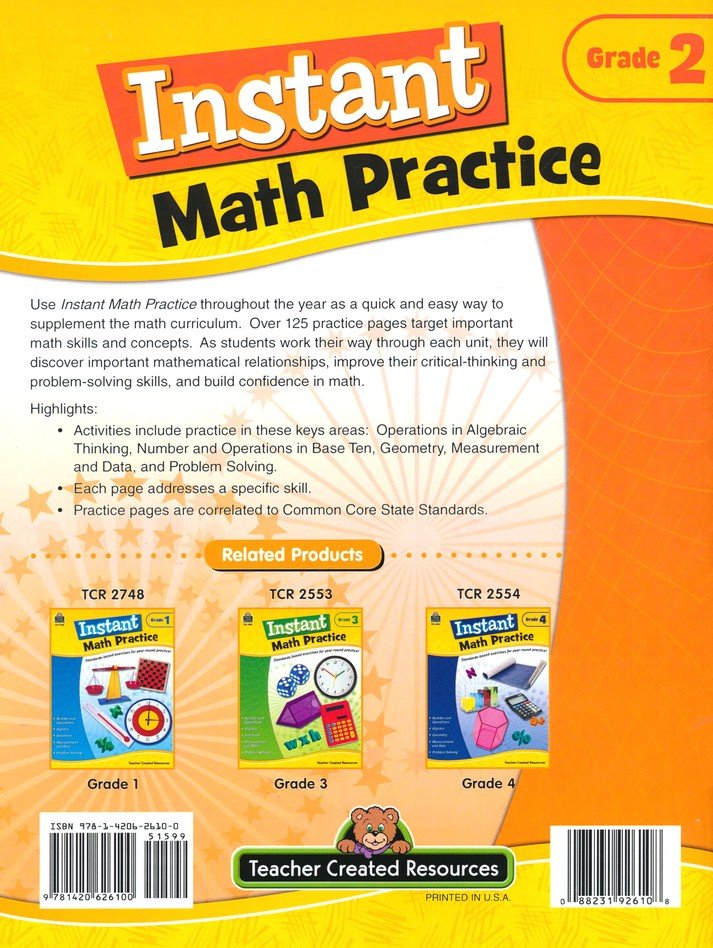 Instant Math Practice (Grade 2)