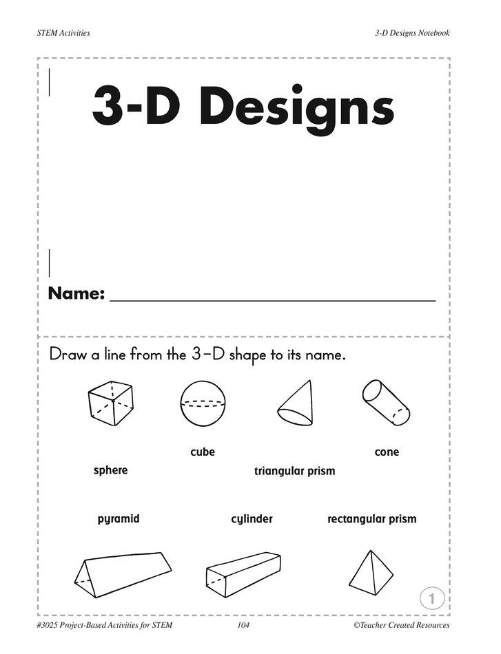 Year Round Project Based Activities for STEM (Grades 1 and 2)