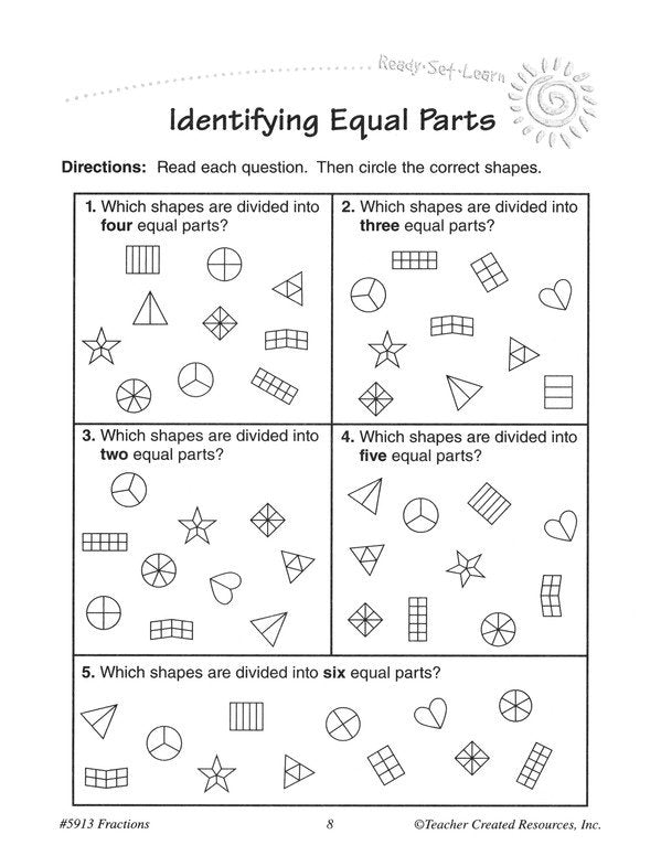 Ready Set Learn: Fractions (Grade 3)