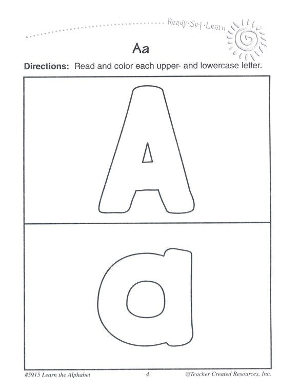Ready Set Learn: Learn the Alphabet (Grades PreK and K)