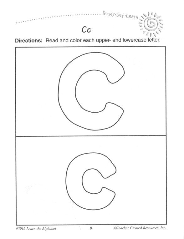 Ready Set Learn: Learn the Alphabet (Grades PreK and K)